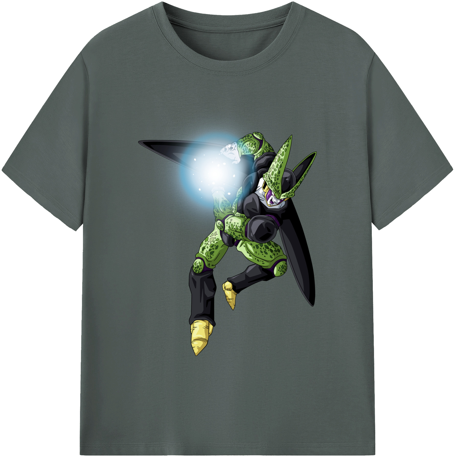 （画像用） ドラゴンボール セル DRAGON BALL Cell 綿100％ メンズ半袖Tシャツ｜肌触りやわらか＆通気性